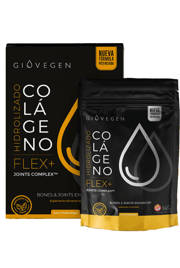 Producto - Giovegen FLEX+ / Colágeno Bebible Premium para Articulaciones y Huesos