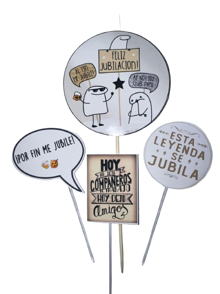 Producto - Set Toppers Jubilación x 1