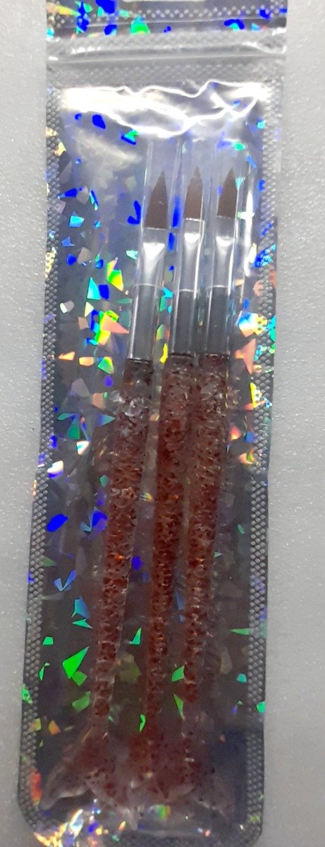 Producto - Set de 3 pinceles cola de sirena p/acrilico LM 12/25