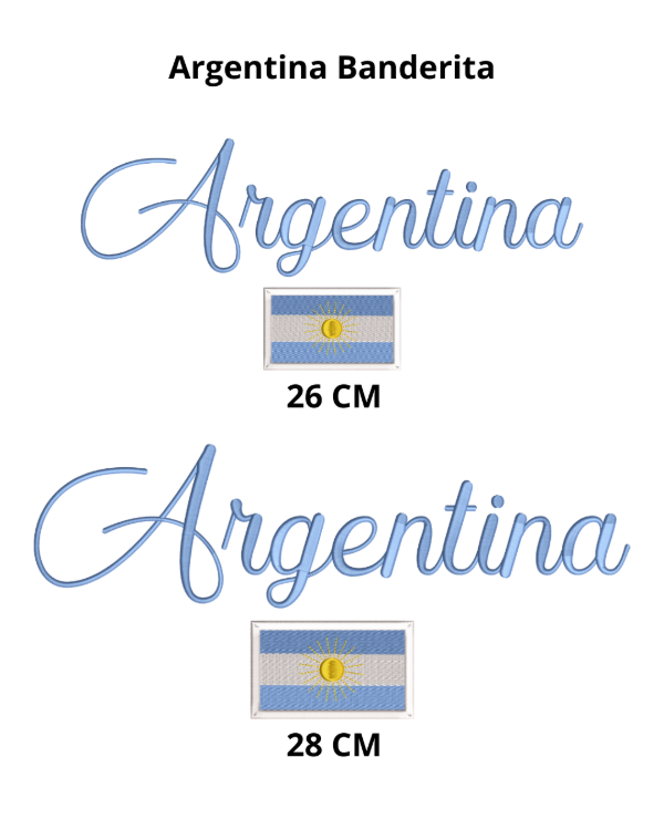 Producto - Argentina Banderita 26 y 28cm