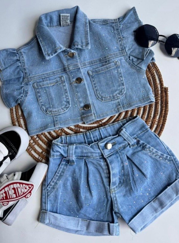 Producto - Conjunto denim brillo