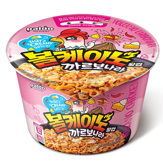 Producto - Tarro Ramen Volcano Carbonara - Paldo (Picante)