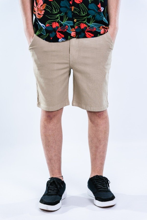 Producto - Bermuda lino spandex beige