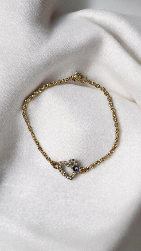 Producto - Pulsera corazon dorado