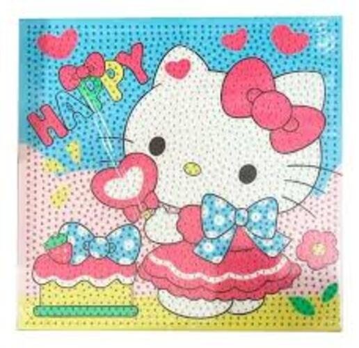 Producto - DIAMOND PAINTING 20X20 HI STONE HELLO KITTY TORTA CUMPLEAÑOS
