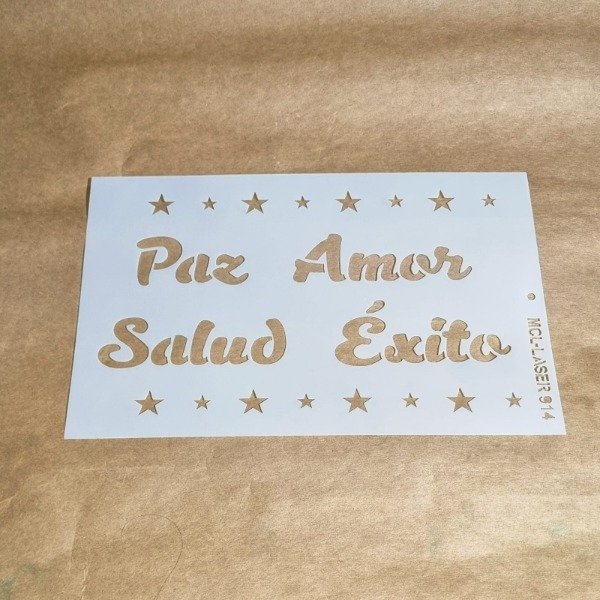 Producto - St 914 de 20x30 cm  - Paz Amor Salud éxito