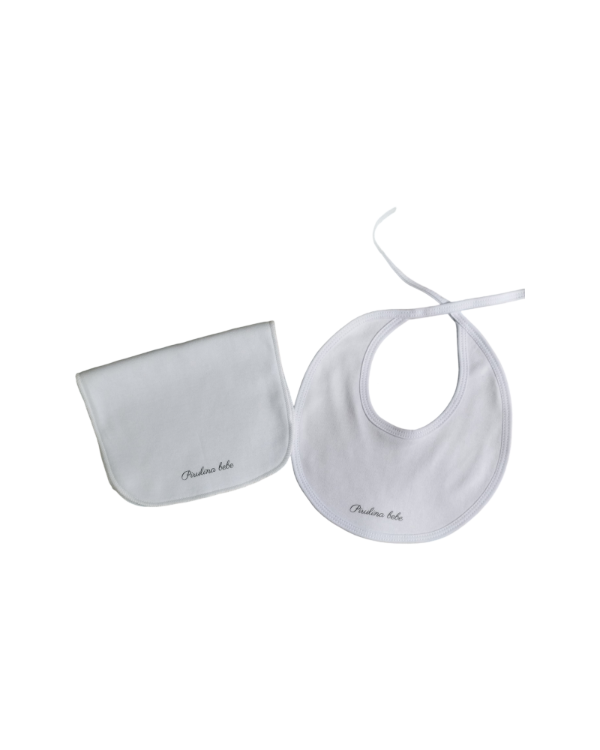 Producto - Babita y babero blanco