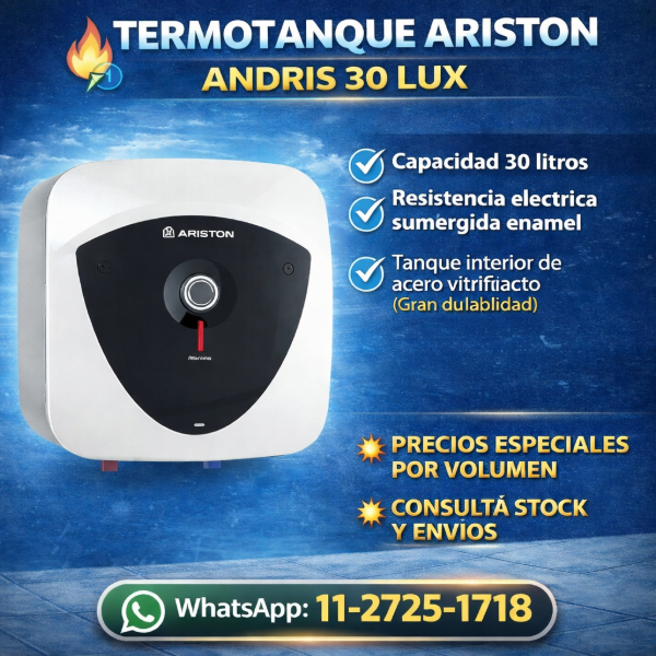 Producto - Termotanque Electrico ARISTON 30lts. ANDRIS LUX (A)