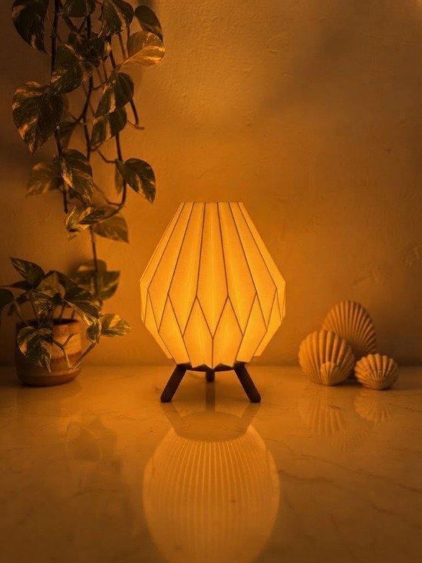 Producto - Kit de 4 Lámparas Geométricas Modernas (velas led de noche) - 4