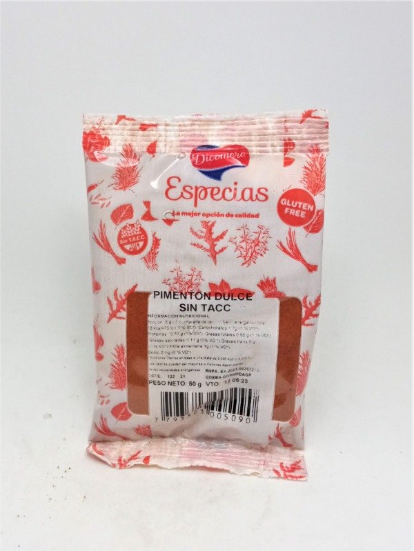 Producto - PIMENTON DULCE 50GR DICOMERE