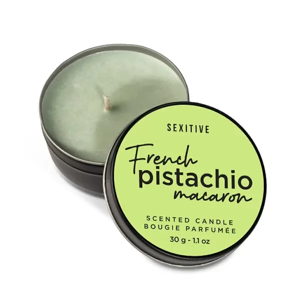 Producto - MASSAGE CANDLE French Pistachio Macaron 30gr
