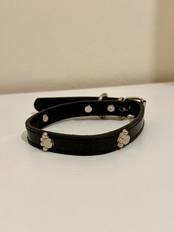 Producto - collar eco cuero negro