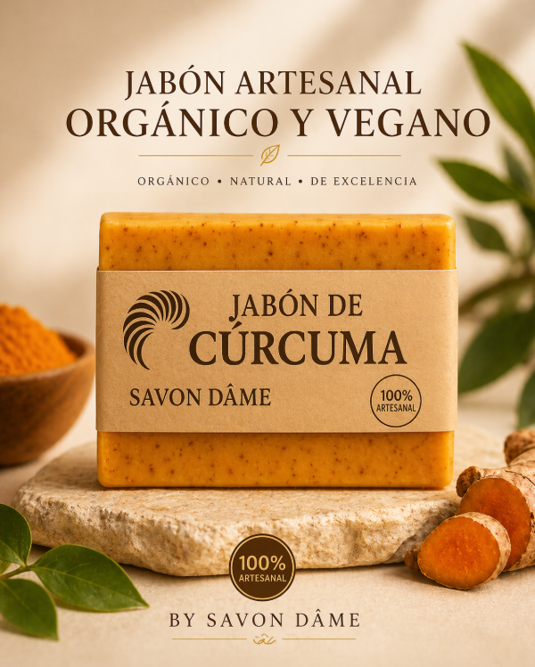 Producto - Jabón de cúrcuma.