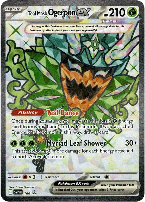 Producto - Teal Mask Ogerpon ex - SVP166 - Scarlet and Violet Promo