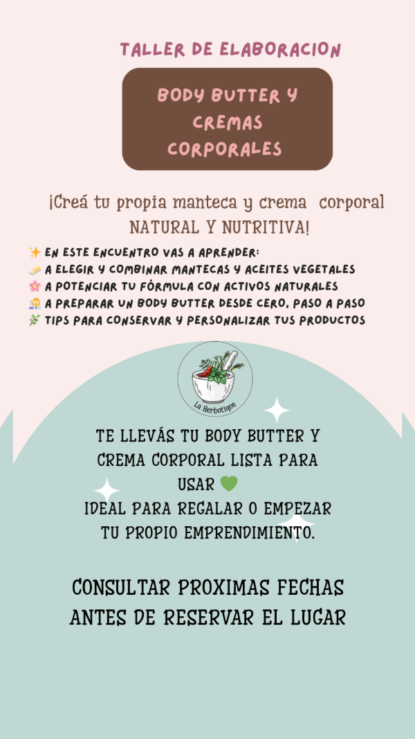 Producto - TALLER DE ELABORACION DE CREMAS Y MANTECAS CORPORALES