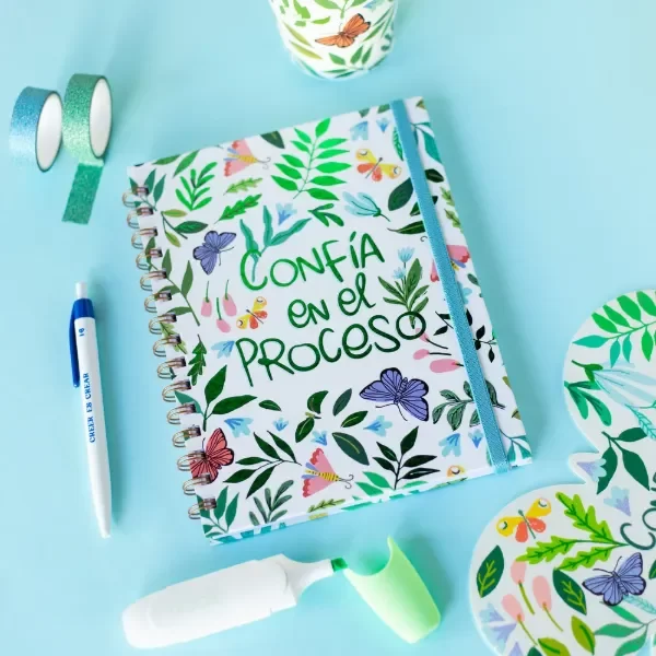 Producto - CUADERNO A5 TAPA DURA MARIPOSAS