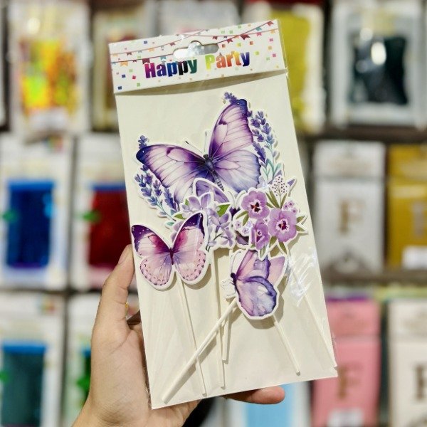 Producto - Adorno de torta topper Mariposas