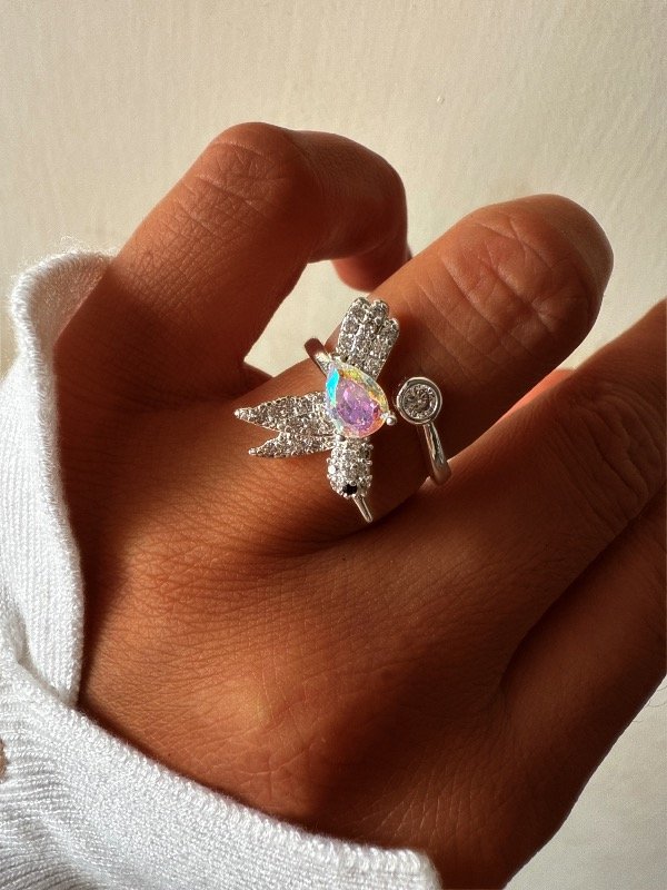 Producto - Anillo colibrí holo