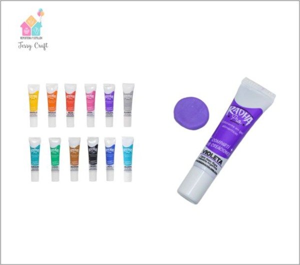 Producto - Colorante Comestible en gel Radha Pro 15 Grs - Violeta