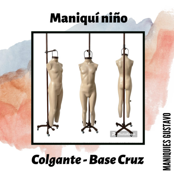 Producto - Maniquíes de niño colgantes / bases surtidas / con y sin brazos - 0