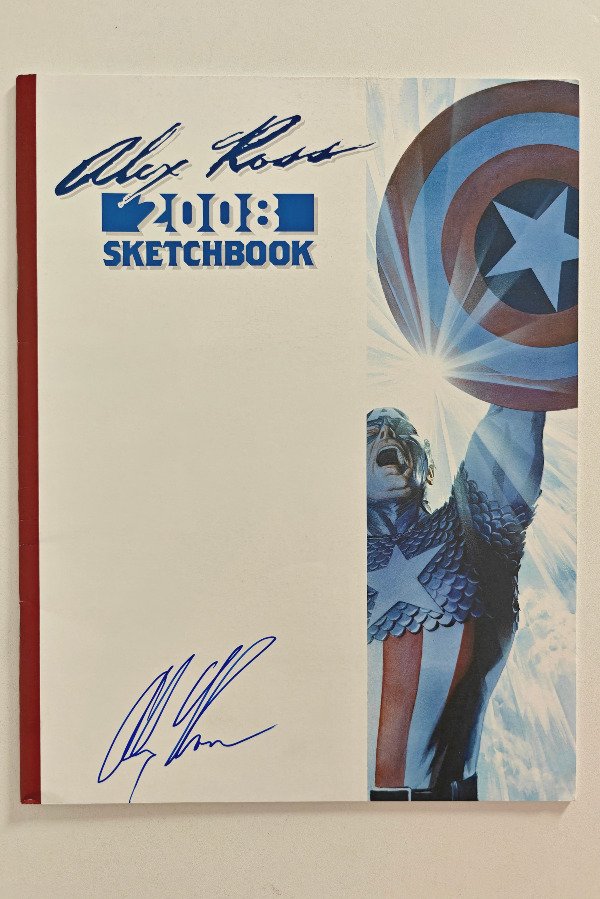 Producto - Alex Ross Sketchbook (2008) - Cuaderno de sketches firmado por Alex Ross