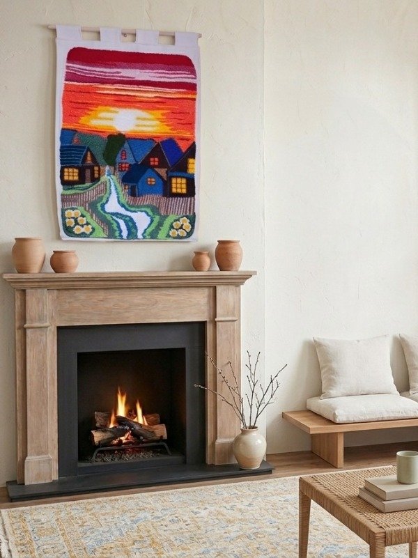 Producto - Tapiz de Pared- Atardecer en el pueblo - 4