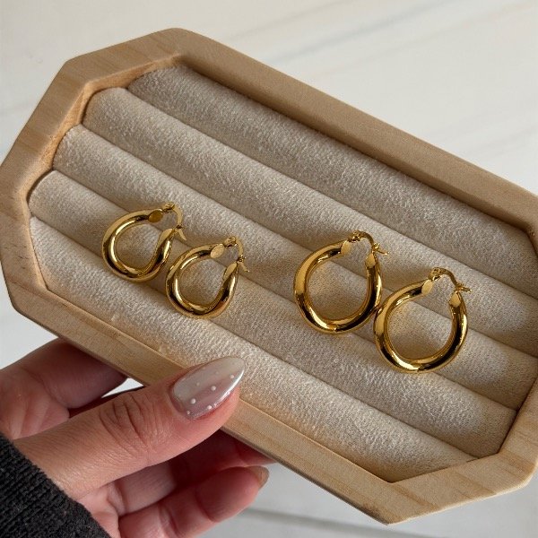 Producto - Aros vibes dorados - 1