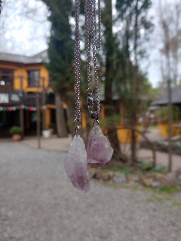 Producto - Collar Dije Amatista en Bruto - 1