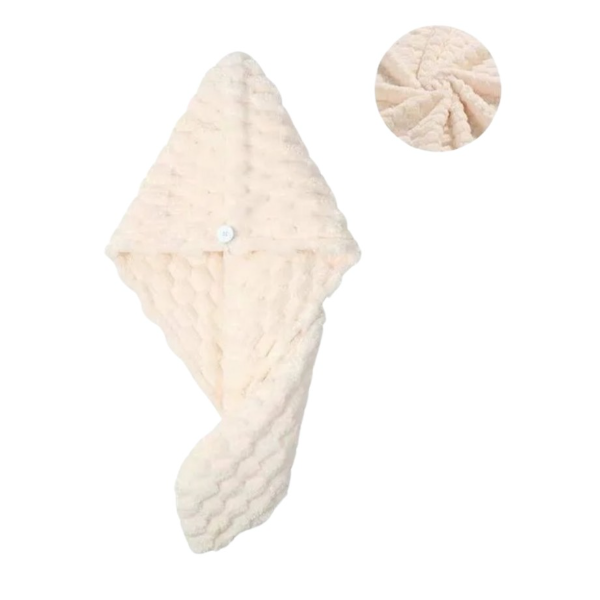 Producto - Turbante de microfibra City Blanco natural