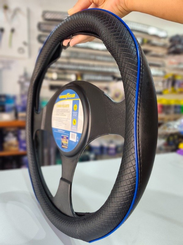 Producto - CUBRE VOLANTE GOODYEAR VIRA AZUL - 0