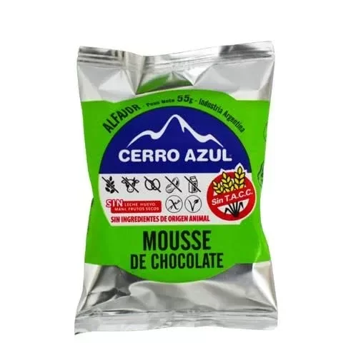 Producto - Alfajor de mousse de chocolate 50gr CERRO AZUL