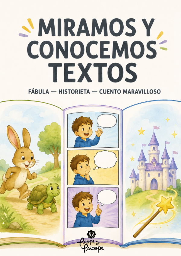 Producto - Material adaptado: Fábula, historieta y cuento maravilloso