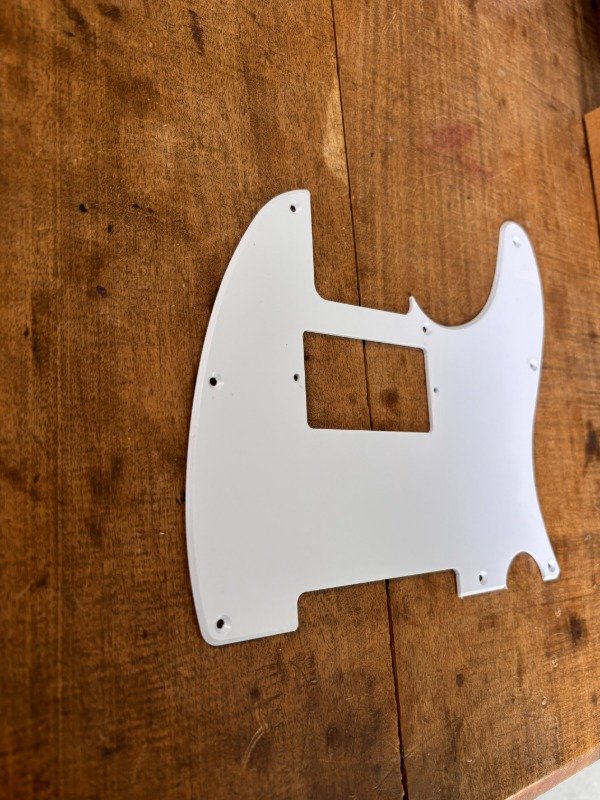 Producto - Pickguard TL Doble Bobina 1 capa Blanco - 1