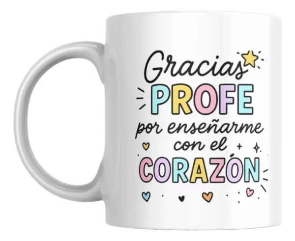 Producto - Taza - gracias profe por enseñarnos con el corazon