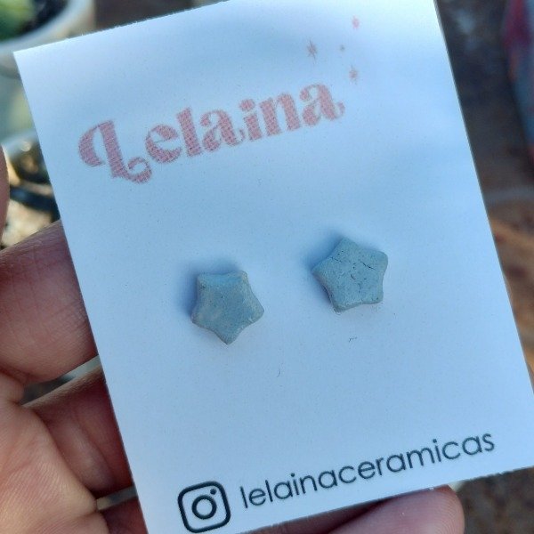 Producto - Aritos estrellita celeste