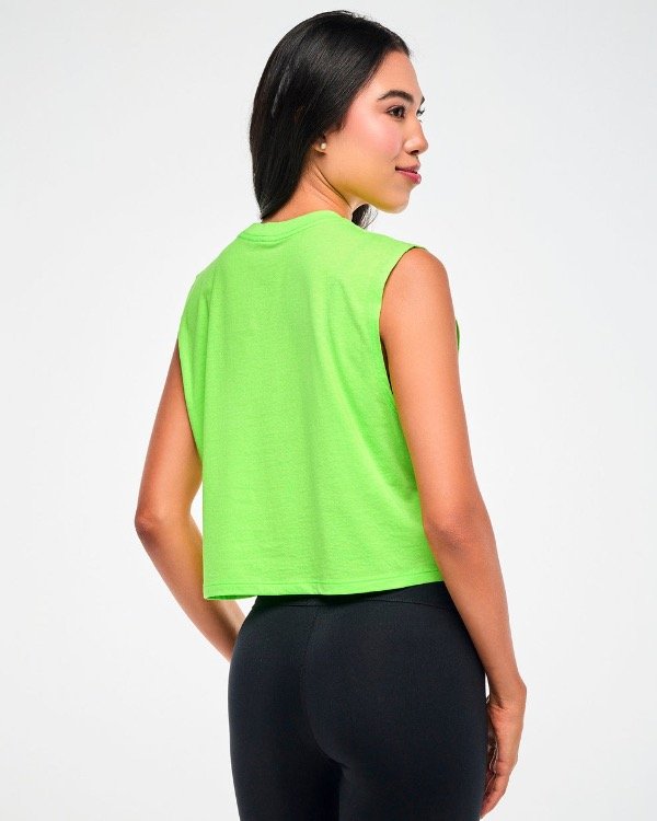 Producto - Electric Feel Crew Neck Muscle Crop Tank - 1