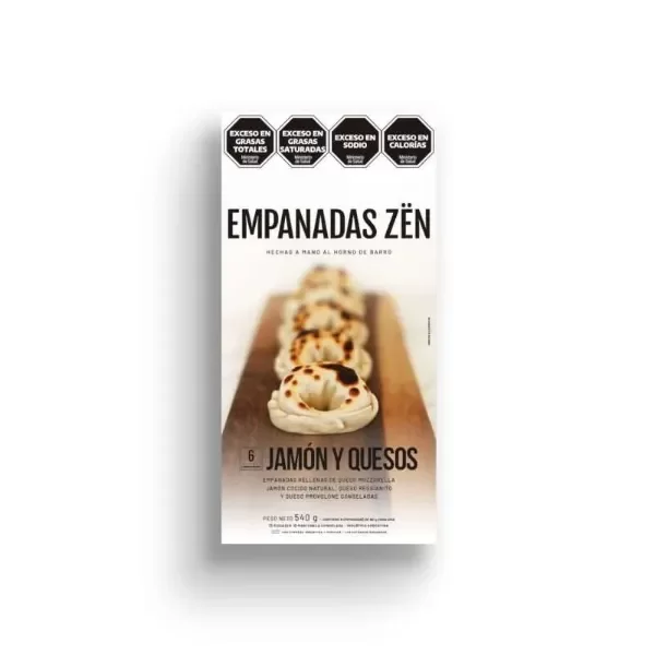 Producto - PIZZA ZEN Empanadas de jamón y quesos 6 unidades