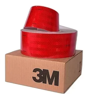 Producto - CINTA REFLECTIVA ROJA ROLLO 45.5 METROS