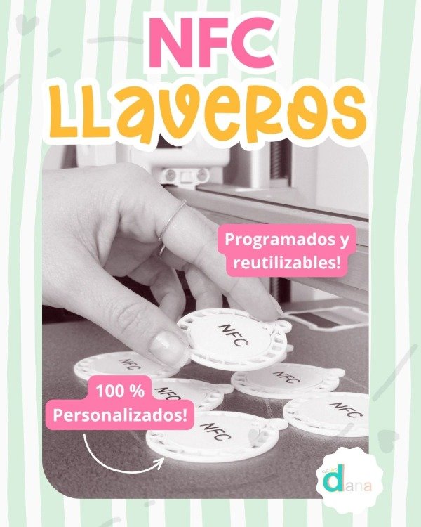 Producto - NFC LLAVEROS - 3D - 3