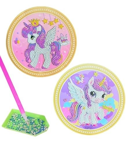 Producto - Set de lienzo con lápiz y pegamento unicornio