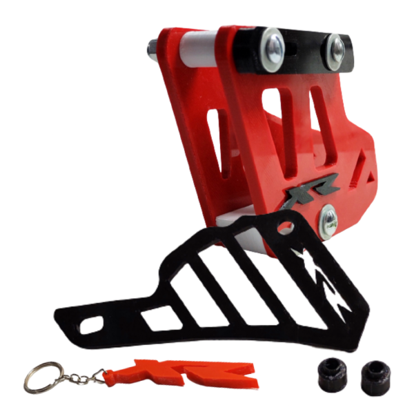 Producto - Kit Guia De Cadena con logo XR y Cubrepiñón + Llavero Honda Tornado - 5