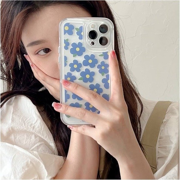 Producto - Funda FLOR AZUL iPhone 14
