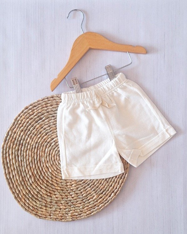 Producto - Short Algodón Rústico Blanco