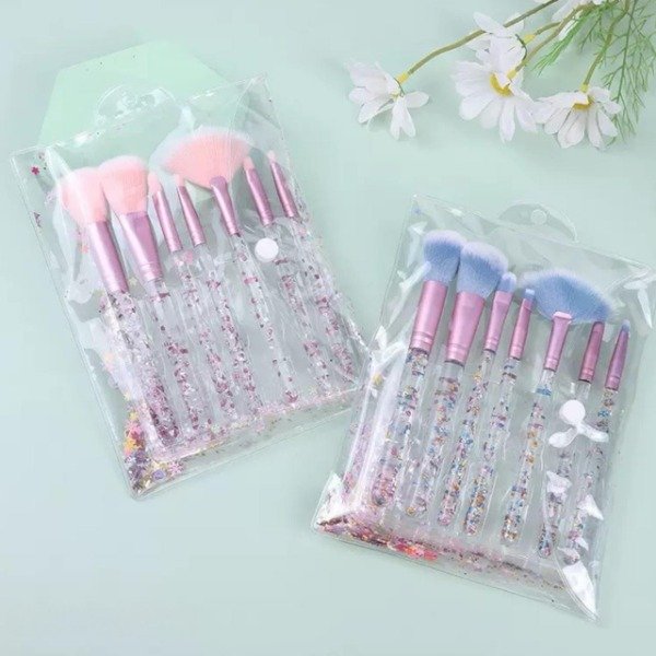Producto - Set de brochas + neceser glitter