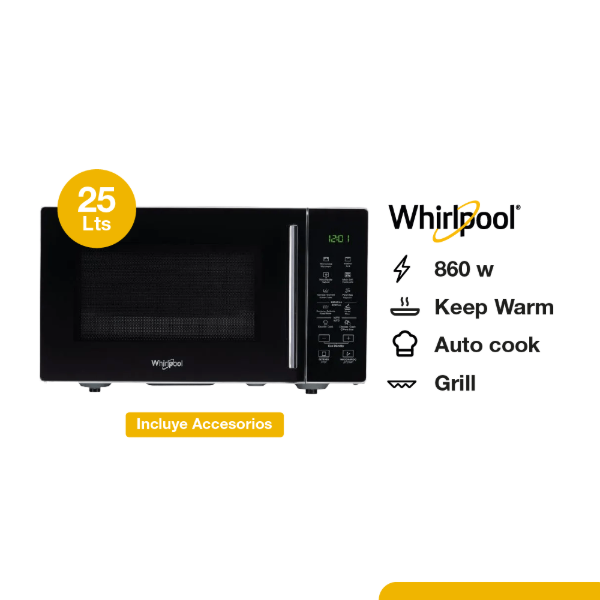 Producto - MICROONDAS WHIRLPOOL 25LTS  WMS25BS