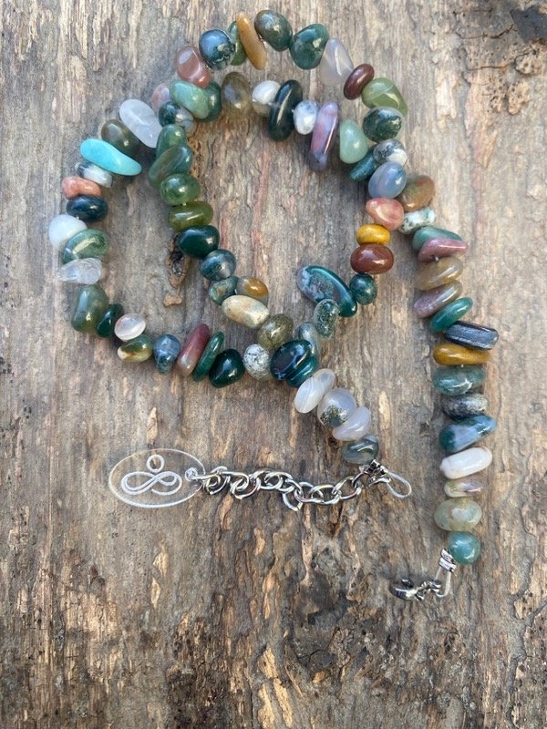 Producto - Gargantilla Amuleto Ágata India Equilibrio y sanación emocional