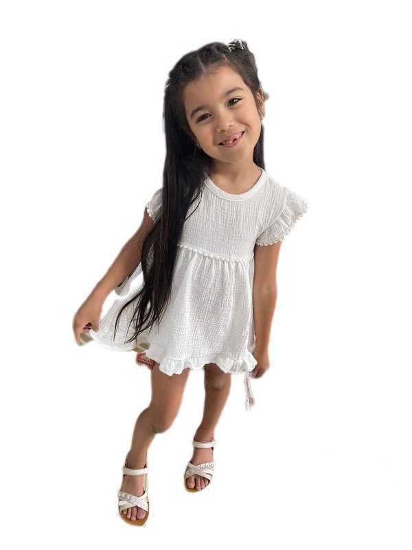 Producto - Vestido Magnolia Baby Cotton con Volados Nena