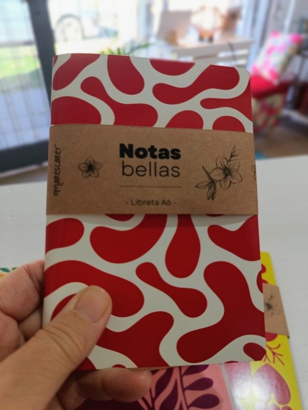 Producto - Libretita A6 / Abstracta / Rojo Fuego - 3