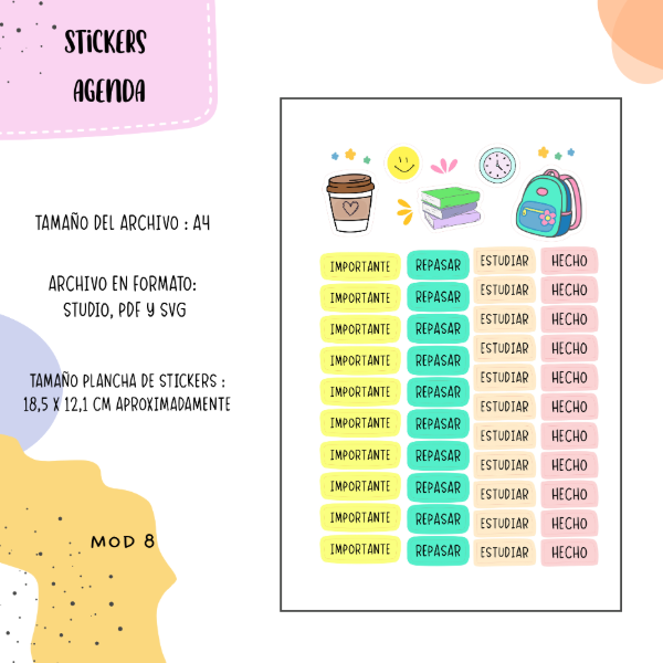 Producto - Stickers para plotter mod 8