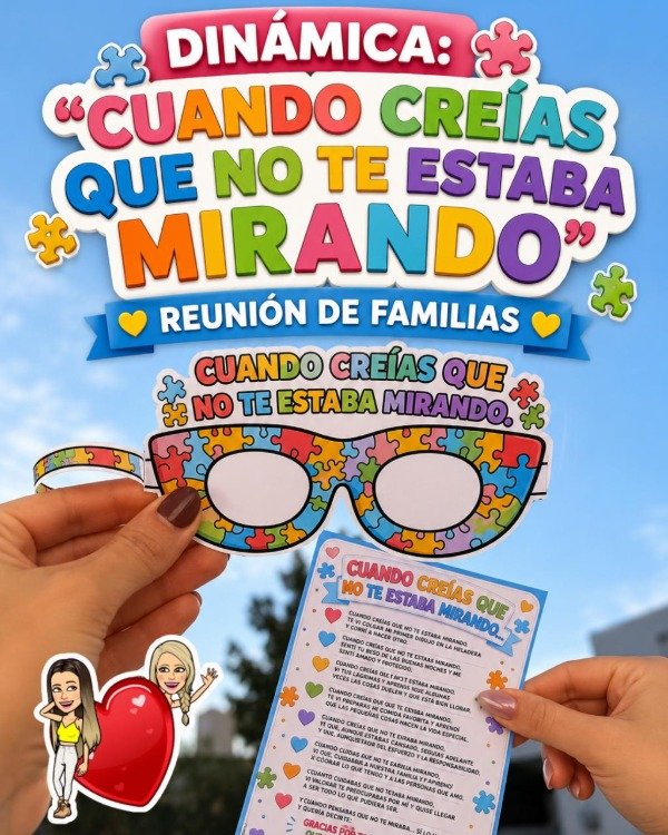 Producto - DINÁMICA. CUANDO CREÍAS QUE NO TE ESTABA MIRANDO. Reunión de familias
